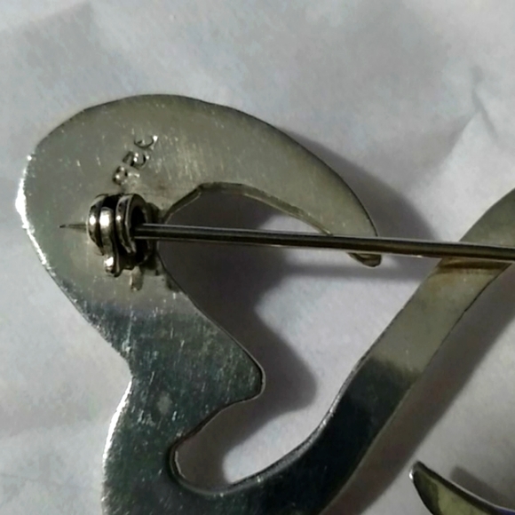 Sterling Silver Art Deco Butterfly Brooch - Picture 2 of 4